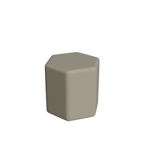 Abecca Anti Ligature Armadillo Limbershield Hexagon Ottoman AR110 Pantone Warm Grey 5 CP