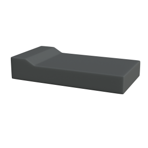 Abecca Anti Ligature Armadillo Limbershield Mattress 300 wide with pillow AM02WP Pantone 4252