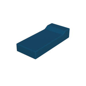 Abecca Anti Ligature Armadillo Limbershield Mattress 300 with pillow AM02P Pantone 3025 4