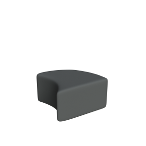Abecca Anti Ligature Armadillo Limbershield Quarter Rounded Coffee Table AR95 Pantone 425 1