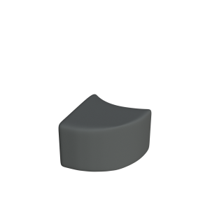 Abecca Anti Ligature Armadillo Limbershield Quarter Rounded Coffee Table AR95 Pantone 4253 1