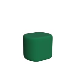 Abecca Anti Ligature Armadillo Limbershield Rounded Ottoman AR103 Pantone 3494