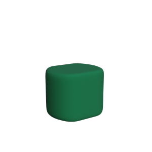 Abecca Anti Ligature Armadillo Limbershield Rounded Ottoman AR103 Pantone 3494