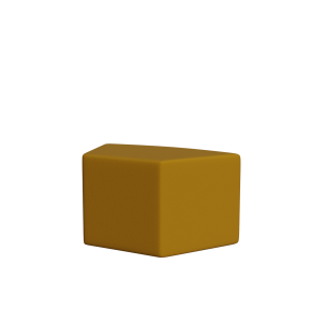 Abecca Anti Ligature Armadillo Limbershield Shaped Ottoman AR104 Pantone 1322