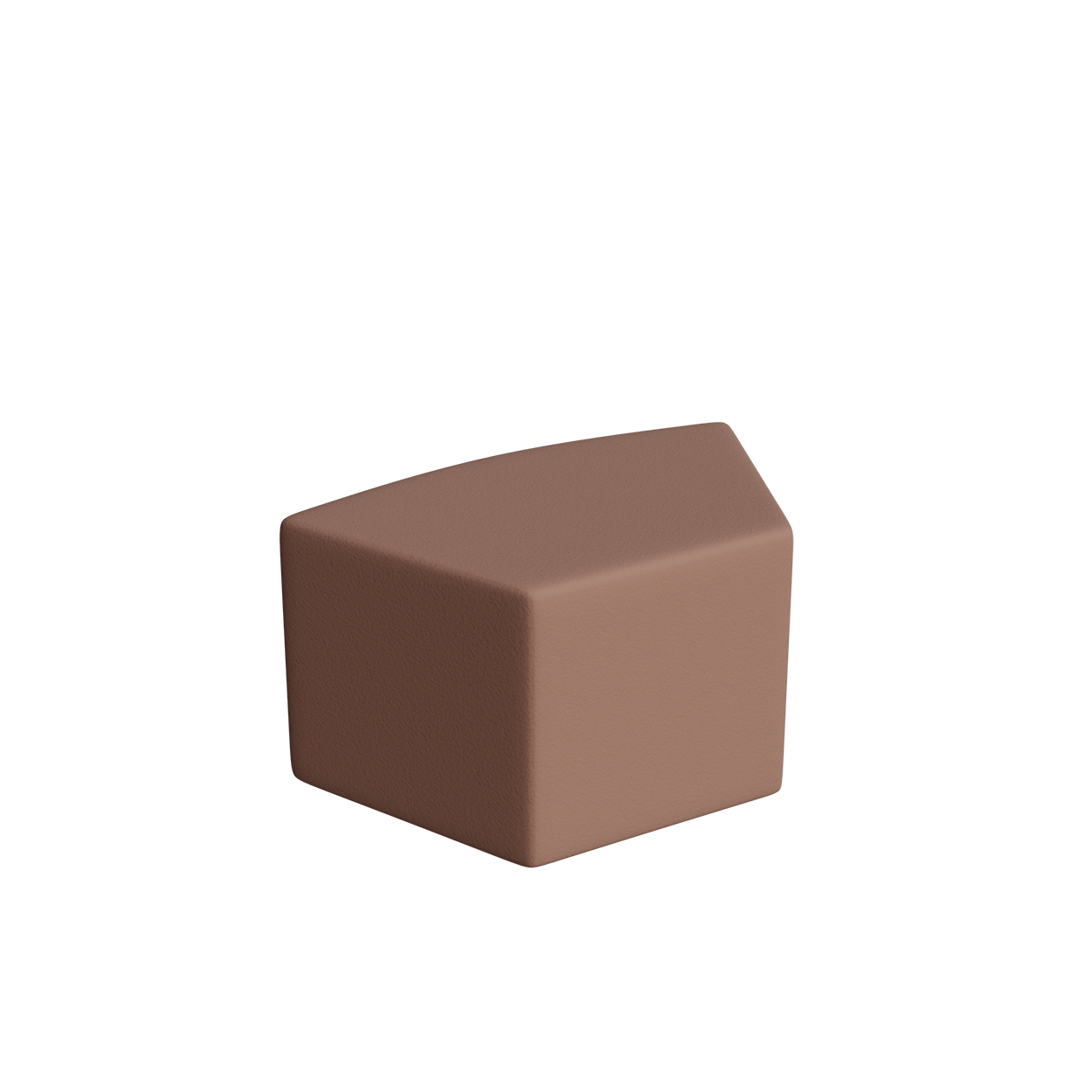 Abecca Anti Ligature Armadillo Limbershield Shaped Ottoman AR104 Pantone 17 1230TCX
