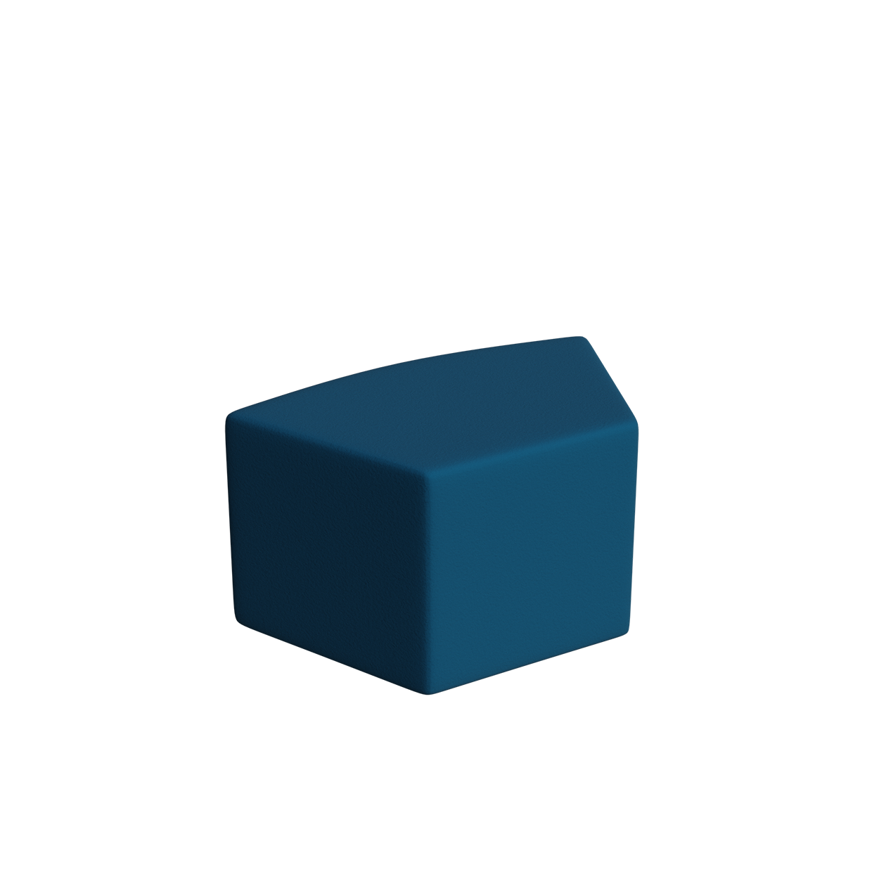 Abecca Anti Ligature Armadillo Limbershield Shaped Ottoman AR104 Pantone 3025