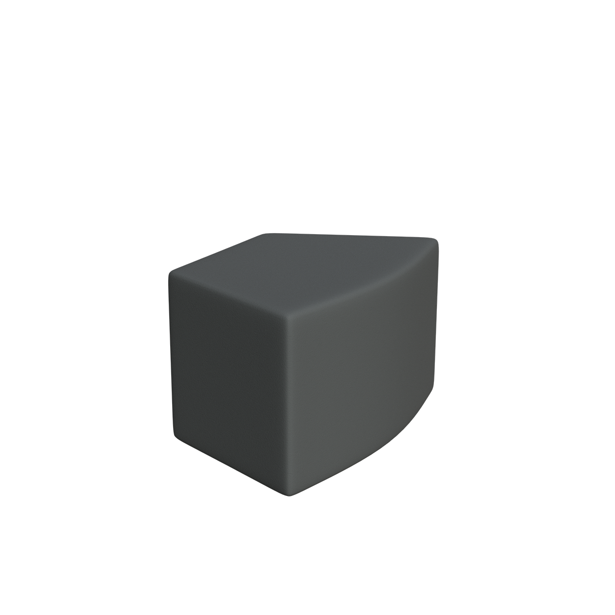 Abecca Anti Ligature Armadillo Limbershield Shaped Ottoman AR104 Pantone 425