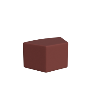 Abecca Anti Ligature Armadillo Limbershield Shaped Ottoman AR104 Pantone 499