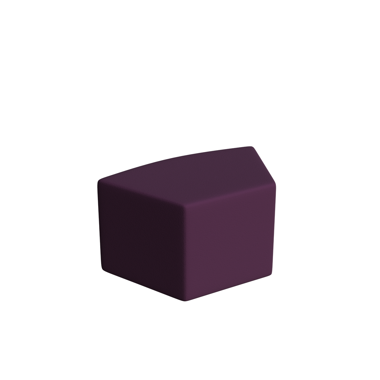 Abecca Anti Ligature Armadillo Limbershield Shaped Ottoman AR104 Pantone 518