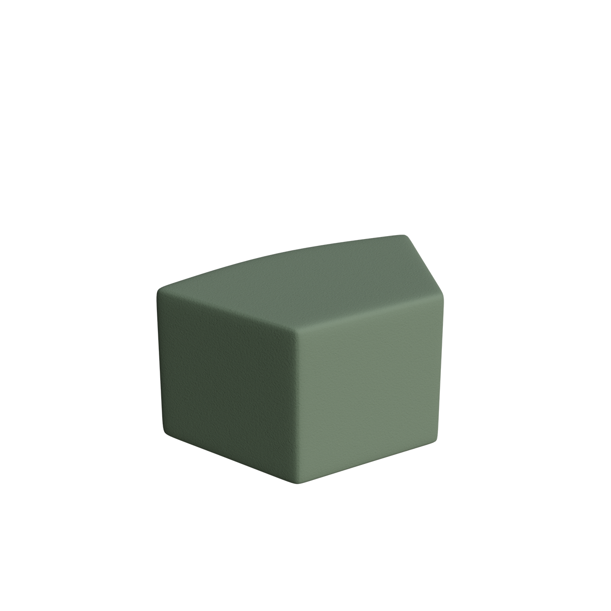 Abecca Anti Ligature Armadillo Limbershield Shaped Ottoman AR104 Pantone 5625