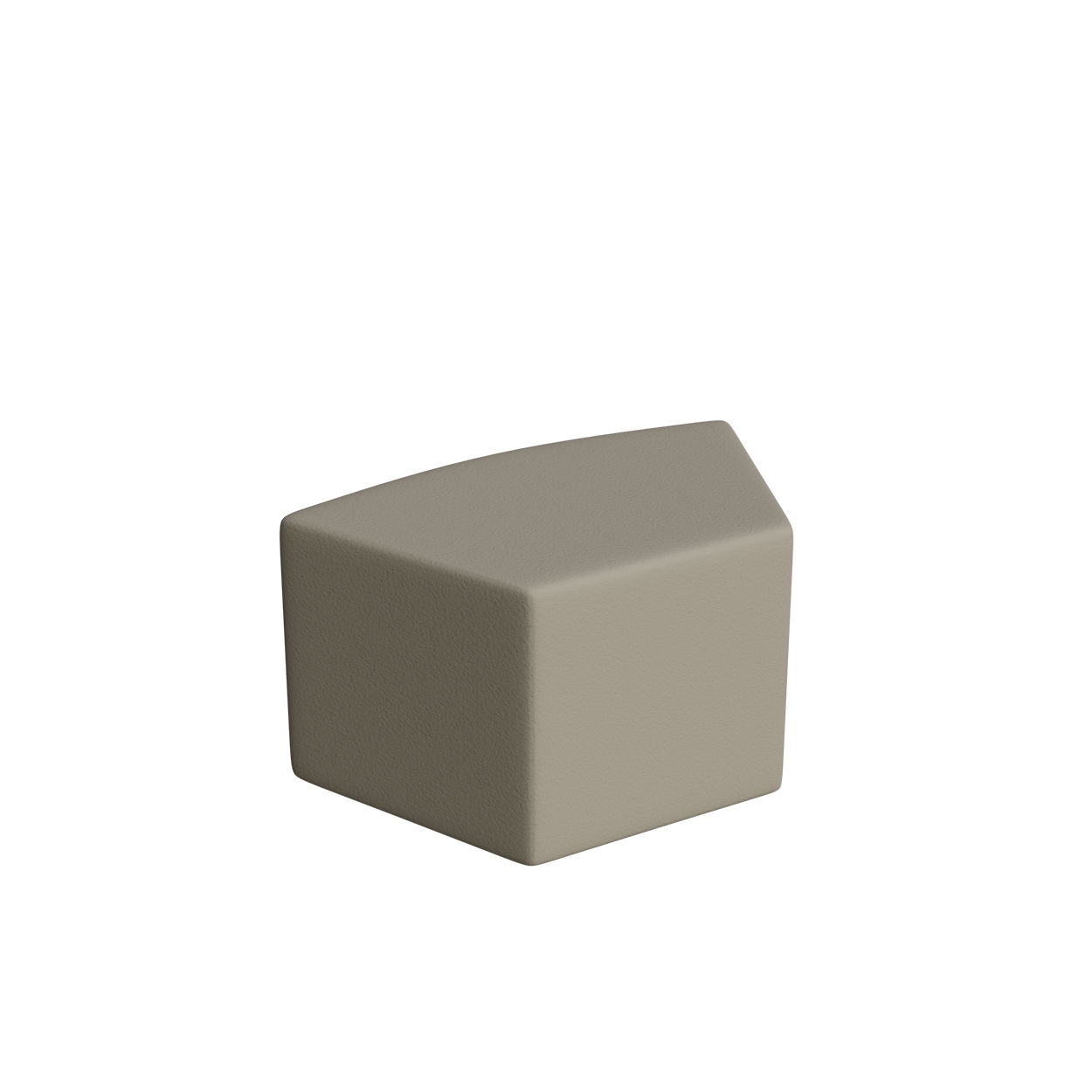 Abecca Anti Ligature Armadillo Limbershield Shaped Ottoman AR104 Pantone Warm Grey 5 CP