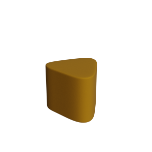 Abecca Anti Ligature Armadillo Limbershield Triangle Ottoman AR113 Pantone 132