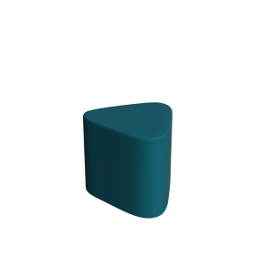 Abecca Anti Ligature Armadillo Limbershield Triangle Ottoman AR113 Pantone 3155