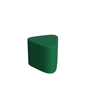 Abecca Anti Ligature Armadillo Limbershield Triangle Ottoman AR113 Pantone 349