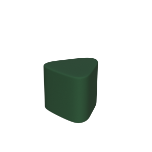 Abecca Anti Ligature Armadillo Limbershield Triangle Ottoman AR113 Pantone 350