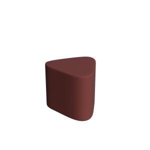 Abecca Anti Ligature Armadillo Limbershield Triangle Ottoman AR113 Pantone 499