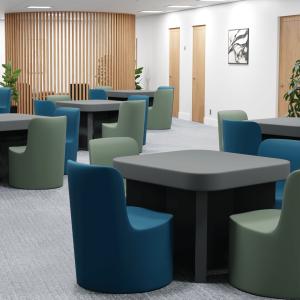 Square rounded table