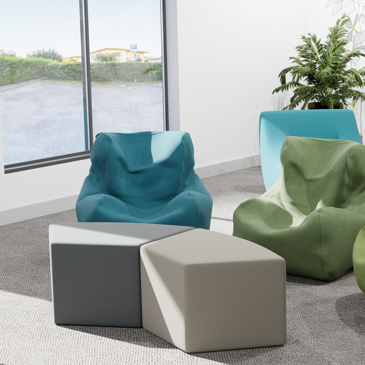 shaped ottoman