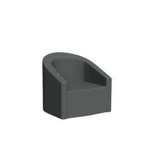 Abecca Anti Ligature Armadillo Limbershield Barrel Chair AR31 Pantone 425