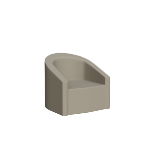 Abecca Anti Ligature Armadillo Limbershield Barrel Chair AR31 Pantone Warm Grey