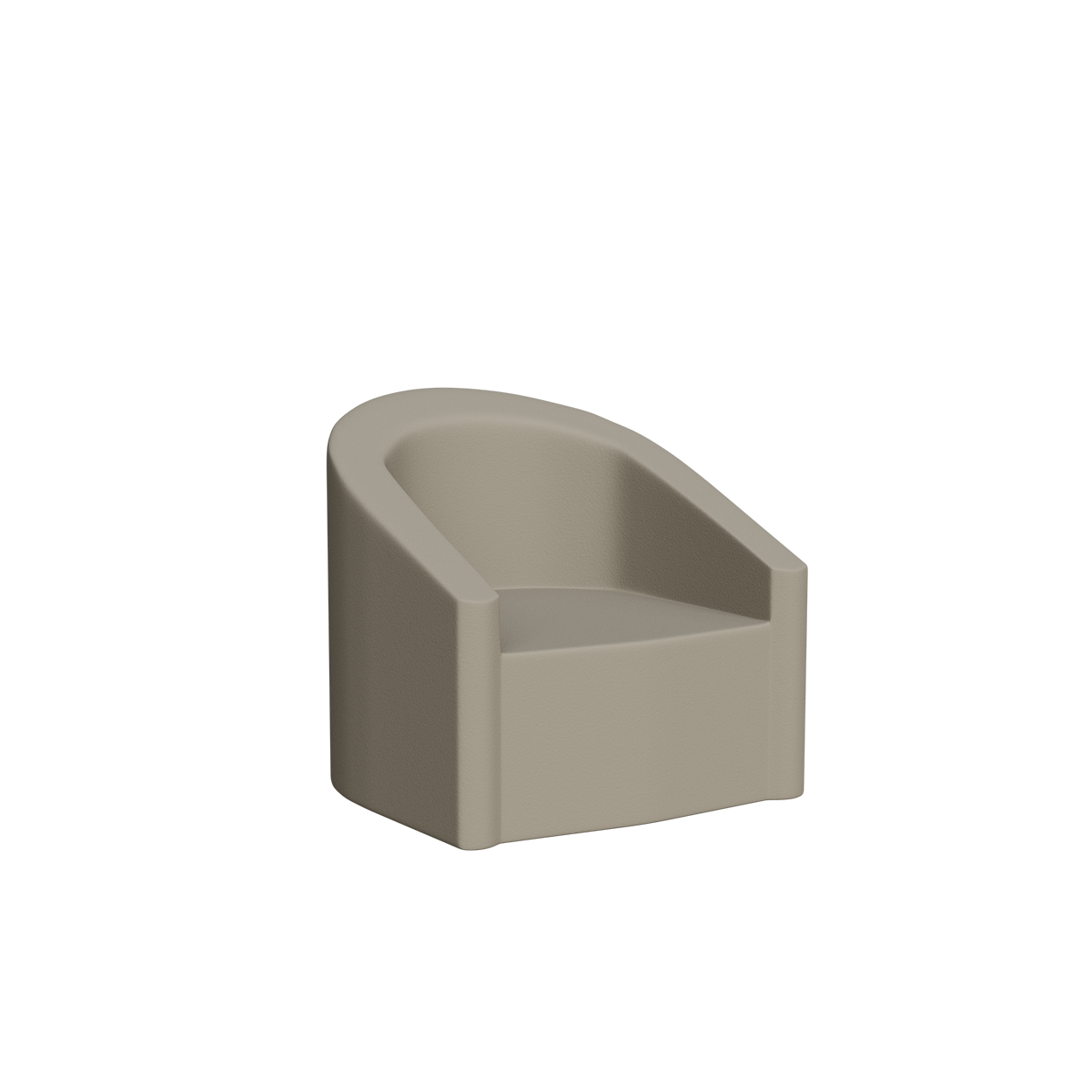 Abecca Anti Ligature Armadillo Limbershield Barrel Chair AR31 Pantone Warm Grey