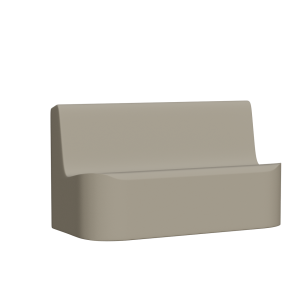 Abecca Anti Ligature Armadillo Limbershield 2 seater Couch AR10 Pantone Warm Grey