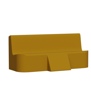 Abecca Anti Ligature Armadillo Limbershield 3 seater Restraint Couch AR20RC Pantone 132