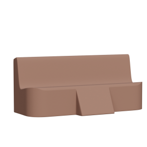 Abecca Anti Ligature Armadillo Limbershield 3 seater Restraint Couch AR20RC Pantone Mocha Mousse