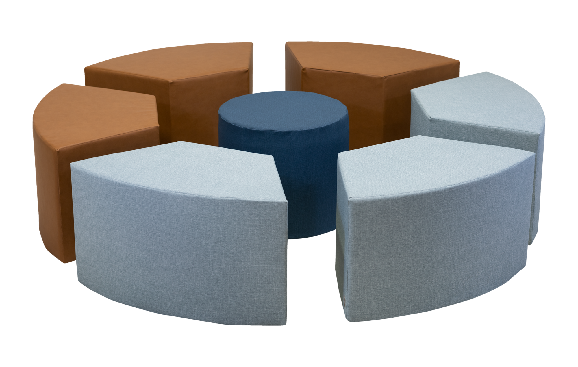 Shaped Ottoman & Round Otto Group